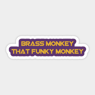 Brass Monkey Sticker